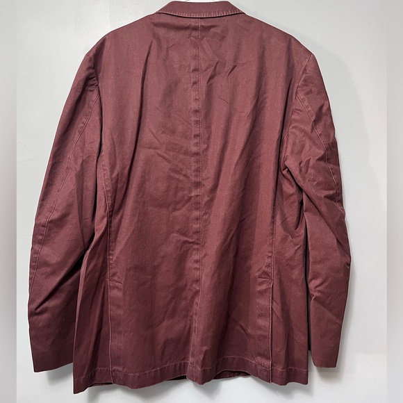 NWT Kroon Harrison Vintage Wash Cotton Sport Coat in Red - Picture 10 of 13